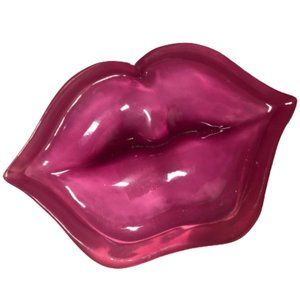 Pink KISSY LIPS Shaped Soap Dish Ring Trinket Tray